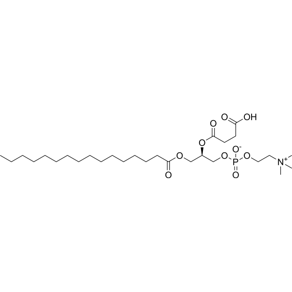 1-Palmitoyl-2-succinyl-sn-glycerophosphorylcholine Chemical Structure