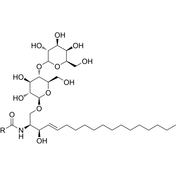 Lactosylceramide (porcine RBC) Chemical Structure