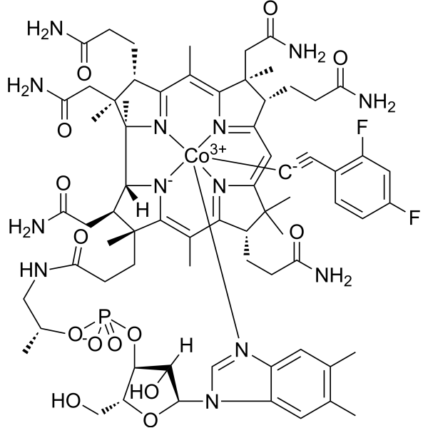 2,4-Difluorophenylethynylcobalamin Chemical Structure