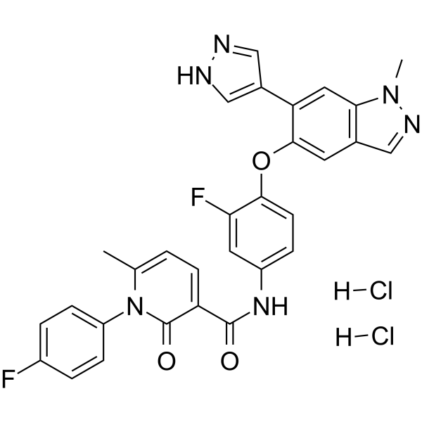 Merestinib dihydrochloride Chemical Structure