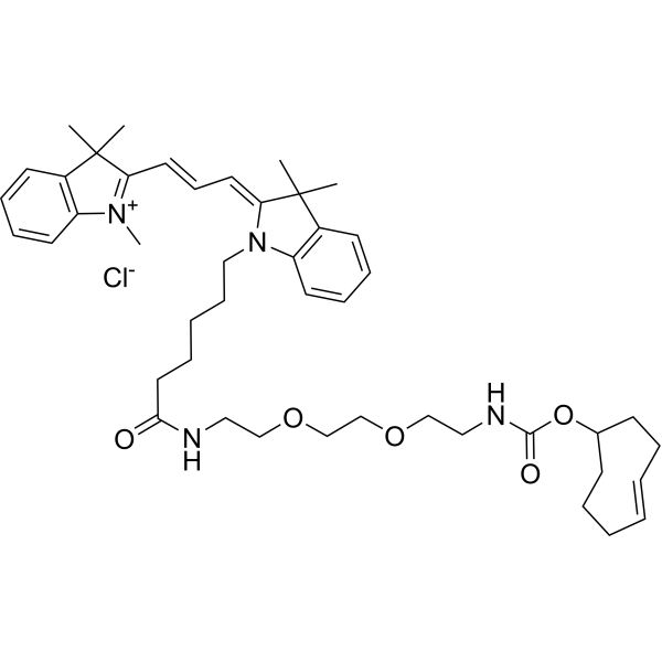 Cy3-PEG2-TCO4 Chemical Structure