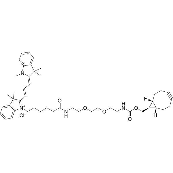 Cy3-PEG2-exo-BCN Chemical Structure