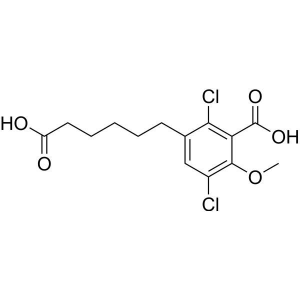 Dicamba-(CH2)5-acid Chemical Structure