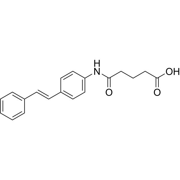 trans-Stilbene-NHCO-(CH2)3-acid Chemical Structure