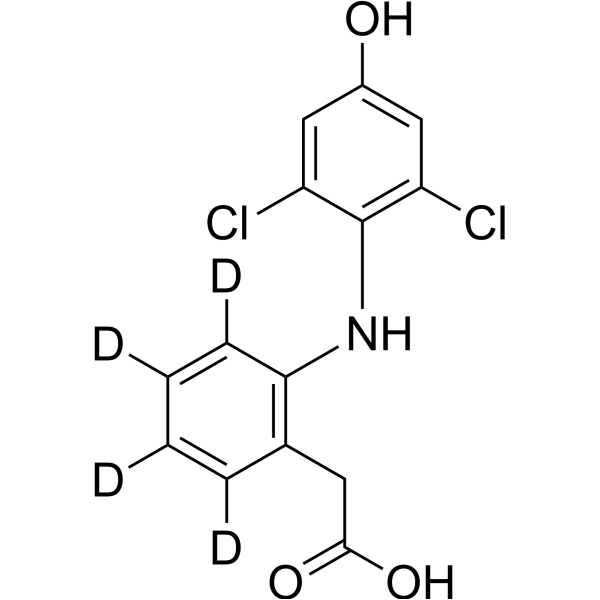 4'-Hydroxy diclofenac-d<sub>4</sub> Chemical Structure