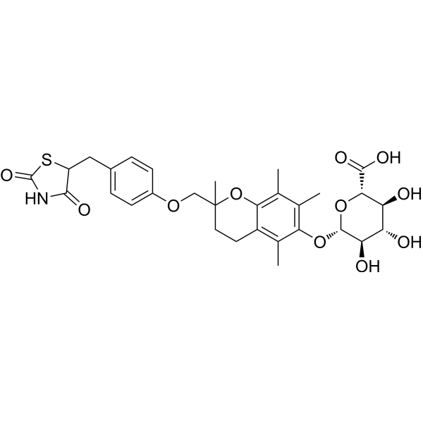 Troglitazone glucuronide Chemical Structure