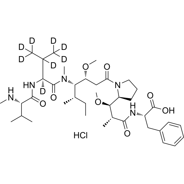 D8-MMAF hydrochloride Chemical Structure