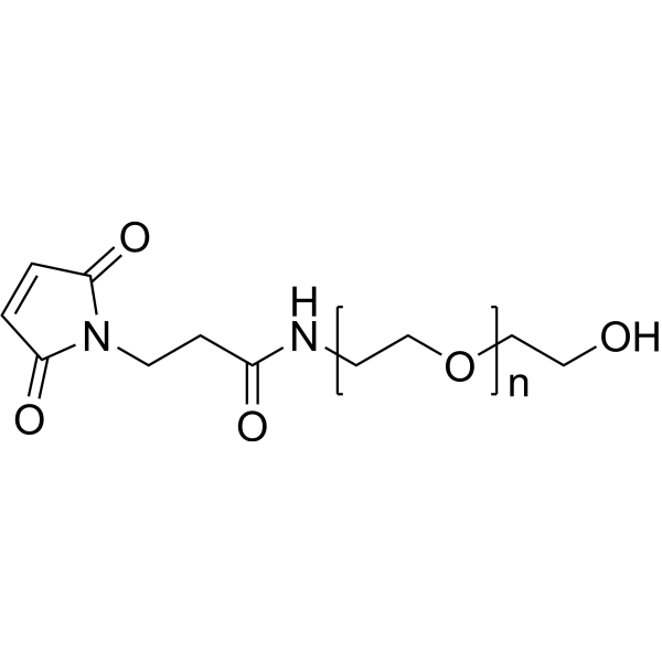 Mal-PEG-OH (MW 5000) Chemical Structure