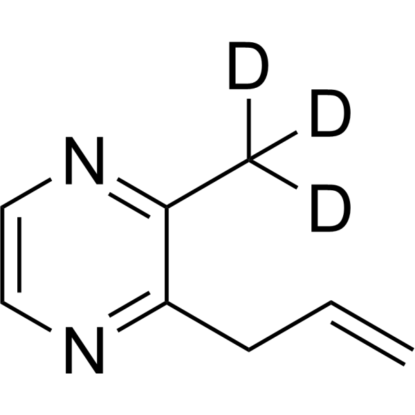 2-Allyl-3-methylpyrazine-d<sub>3</sub> Chemical Structure