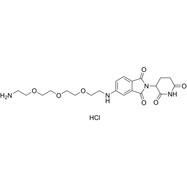 Thalidomide-5-NH-<em>PEG</em>3-NH2 hydrochloride