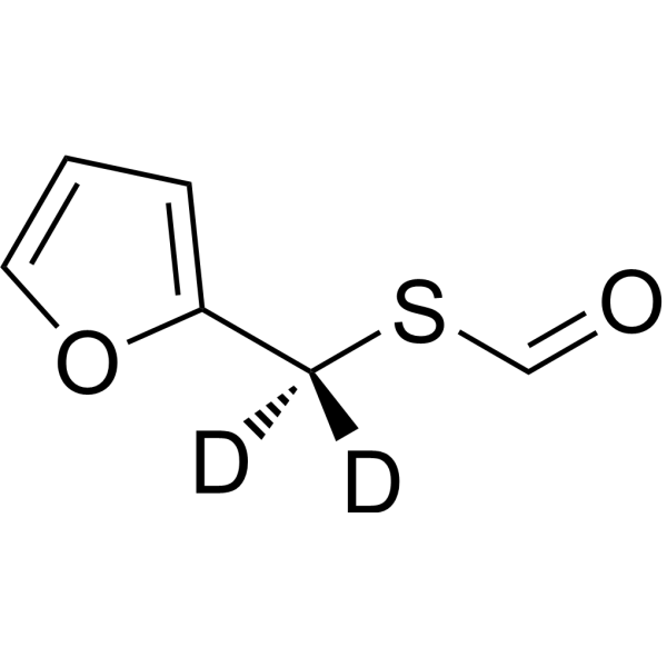 S-(2-Furanylmethyl) methanethioate-d<sub>2</sub> Chemical Structure