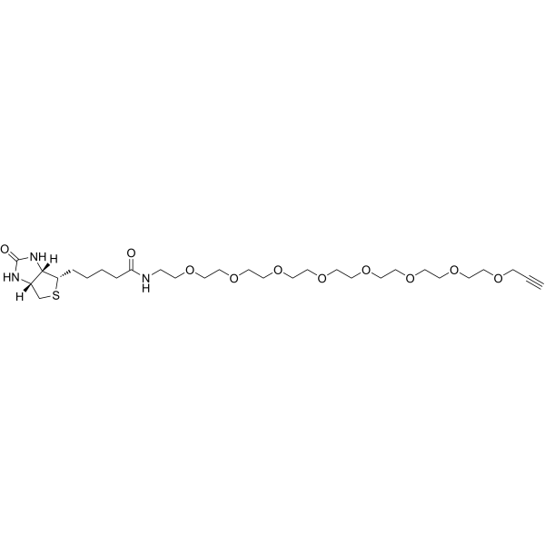 Biotin-PEG8-Alkyne Chemical Structure