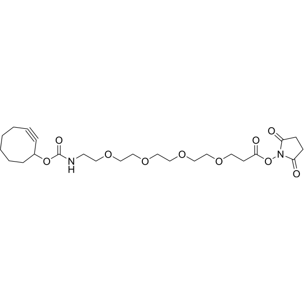 SCO-PEG4-NHS Chemical Structure