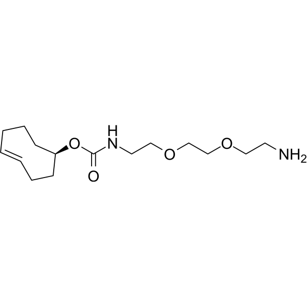 (R)-TCO4-PEG2-NH2 Chemical Structure