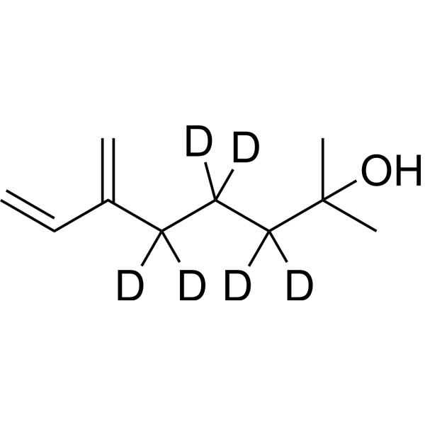 Myrcenol-d<sub>6</sub> Chemical Structure