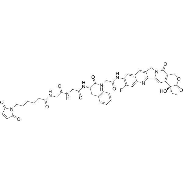 MC-GGFG-AM-(10NH2-11F-Camptothecin) Chemical Structure