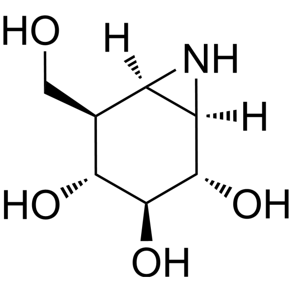 Cyclophellitol aziridine Chemical Structure
