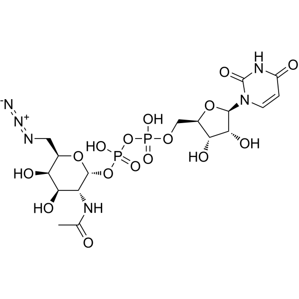 6-Azido-N-acetylgalactosamine-UDP Chemical Structure