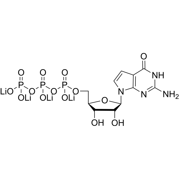 7-Deaza-dGTP tetralithium Chemical Structure
