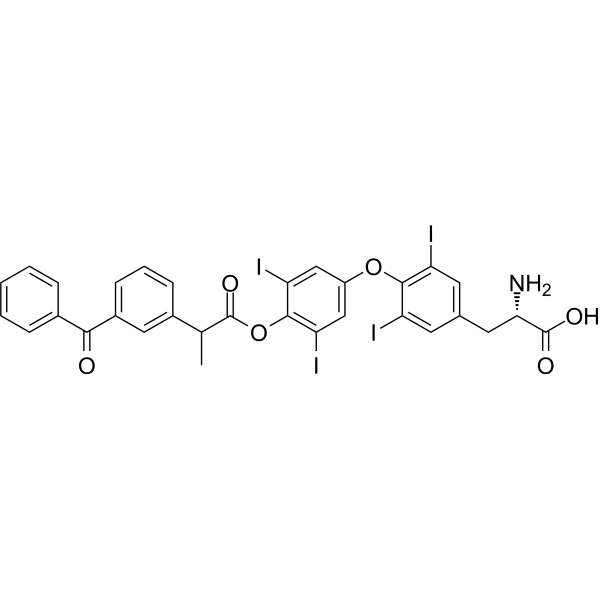 Ketoprofen L-thyroxine ester Chemical Structure