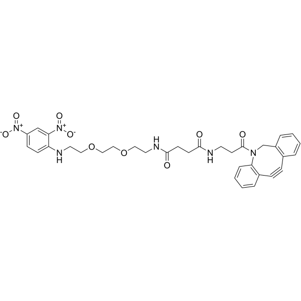 DNP-PEG2-NHCO-C2-DBCO Chemical Structure