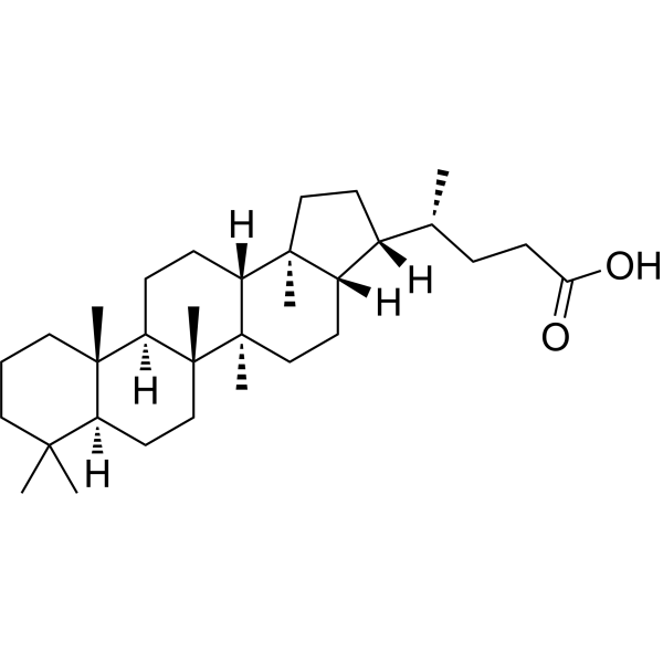 (22R)-33,34,35-Trinorbacteriohopan-32-oic acid Chemical Structure