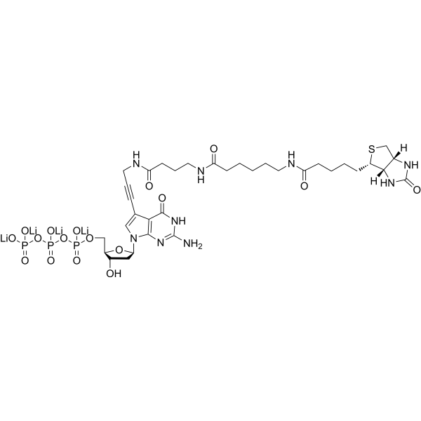 Biotin-16-dGTP tetralithium Chemical Structure