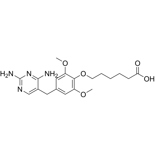 Trimethoprim pentanoic acid Chemical Structure