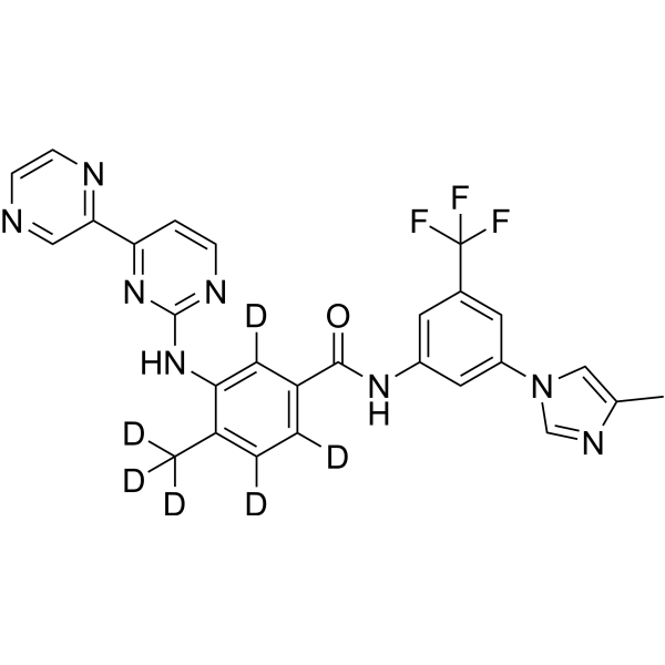 Radotinib-d<sub>6</sub> Chemical Structure