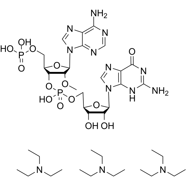 2′-O-Methyl-5′-O-phosphonoadenylyl-(3′→5′)-<em>guanosine</em> TEA