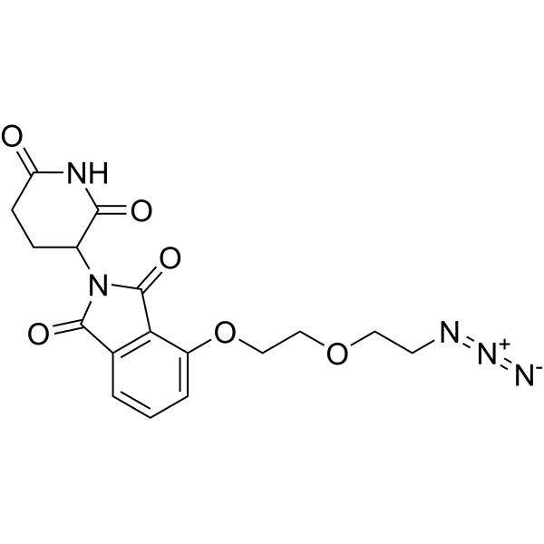 Thalidomide 4'-ether-PEG1-azide Chemical Structure
