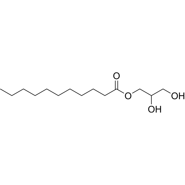 1-Undecanoylglycerol Chemical Structure