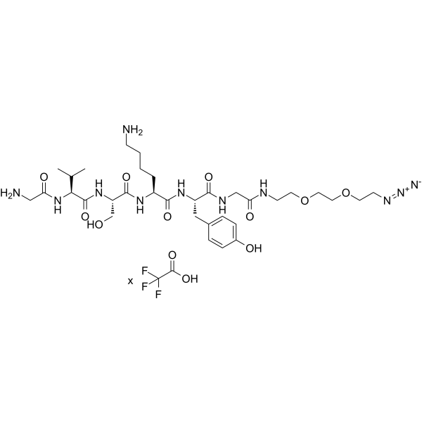 GVSKYG-PEG2-azide TFA Chemical Structure