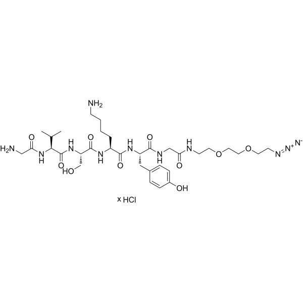 GVSKYG-PEG2-azide hydrochloride Chemical Structure
