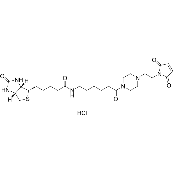 Biotin-PEAC5-maleimide hydrochloride Chemical Structure