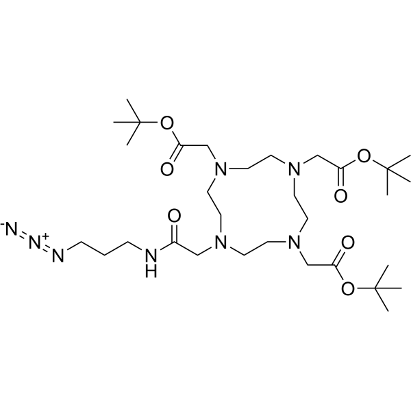 Azido-mono-amide-DOTA-tris(t-Bu ester) Chemical Structure