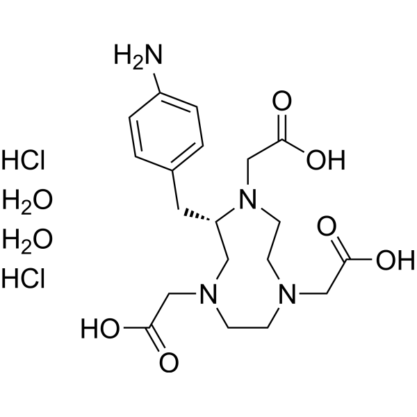 p-NH2-Bn-NOTA hydrochloride hydrate Chemical Structure