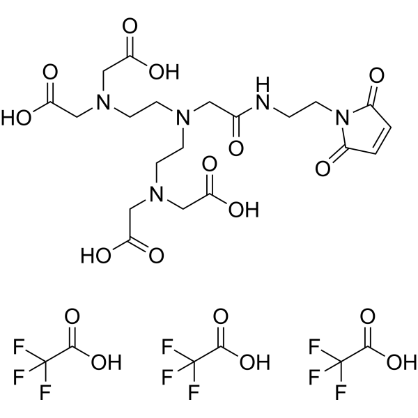 Maleimido-mono-amide-DTPA TFA Chemical Structure