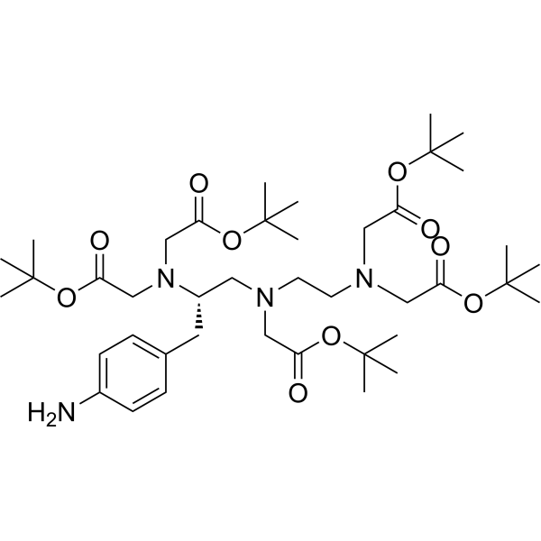 p-NH₂-Bn-DTPA-penta (t-Bu ester) Chemical Structure