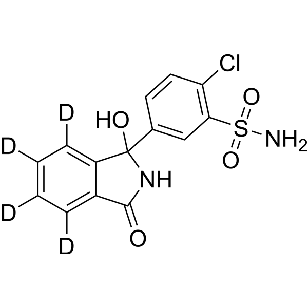 Chlorthalidone-d<sub>4</sub> Chemical Structure