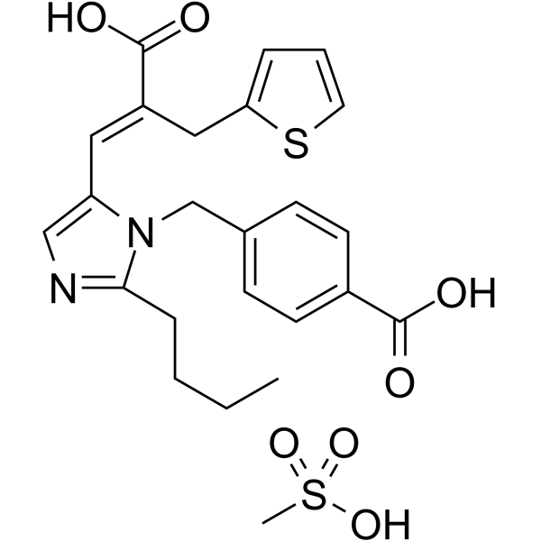 Eprosartan mesylate Chemical Structure