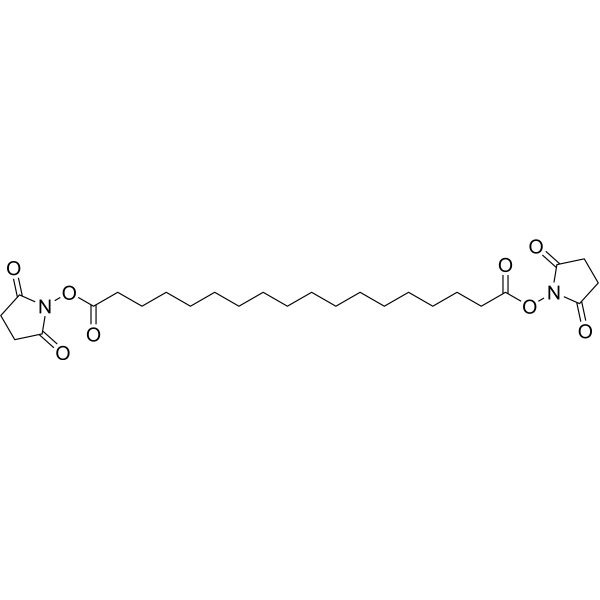 Bis(2,5-dioxopyrrolidin-1-yl) octadecanedioate Chemical Structure