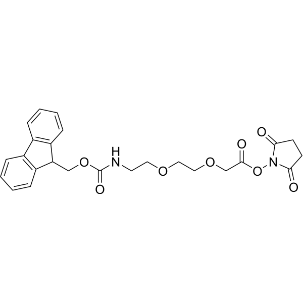 Fmoc-NH-PEG2-NHS ester Chemical Structure