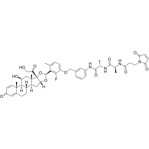 Glucocorticoid receptor agonist-3 Ala-Ala-Mal Chemical Structure