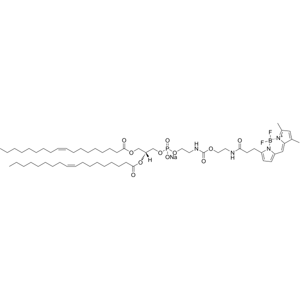 DOPE-PEG-BDP FL,MW 5000 Chemical Structure