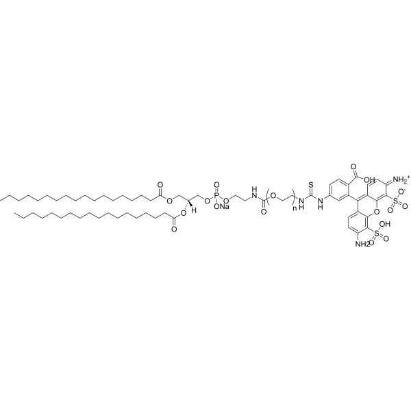 DSPE-PEG-Fluor 488,MW 5000 Chemical Structure