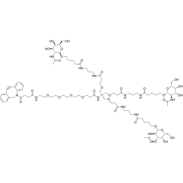 Trivalent GalNAc-DBCO