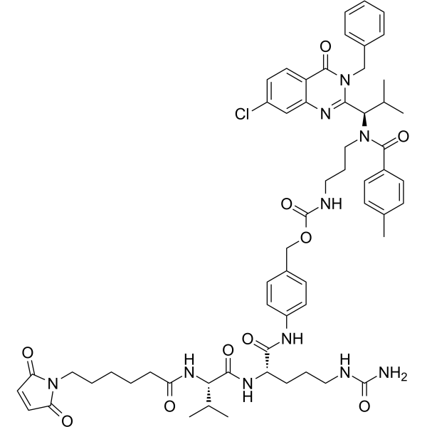 MC-Val-Cit-PAB-Ispinesib Chemical Structure