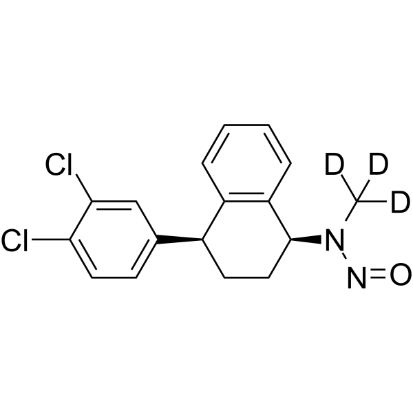 N-Nitrososertraline-d<sub>3</sub> Chemical Structure