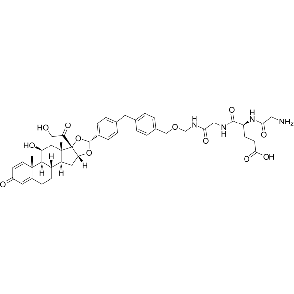Glucocorticoid receptor agonist-1-Gly-Glu-Gly Chemical Structure